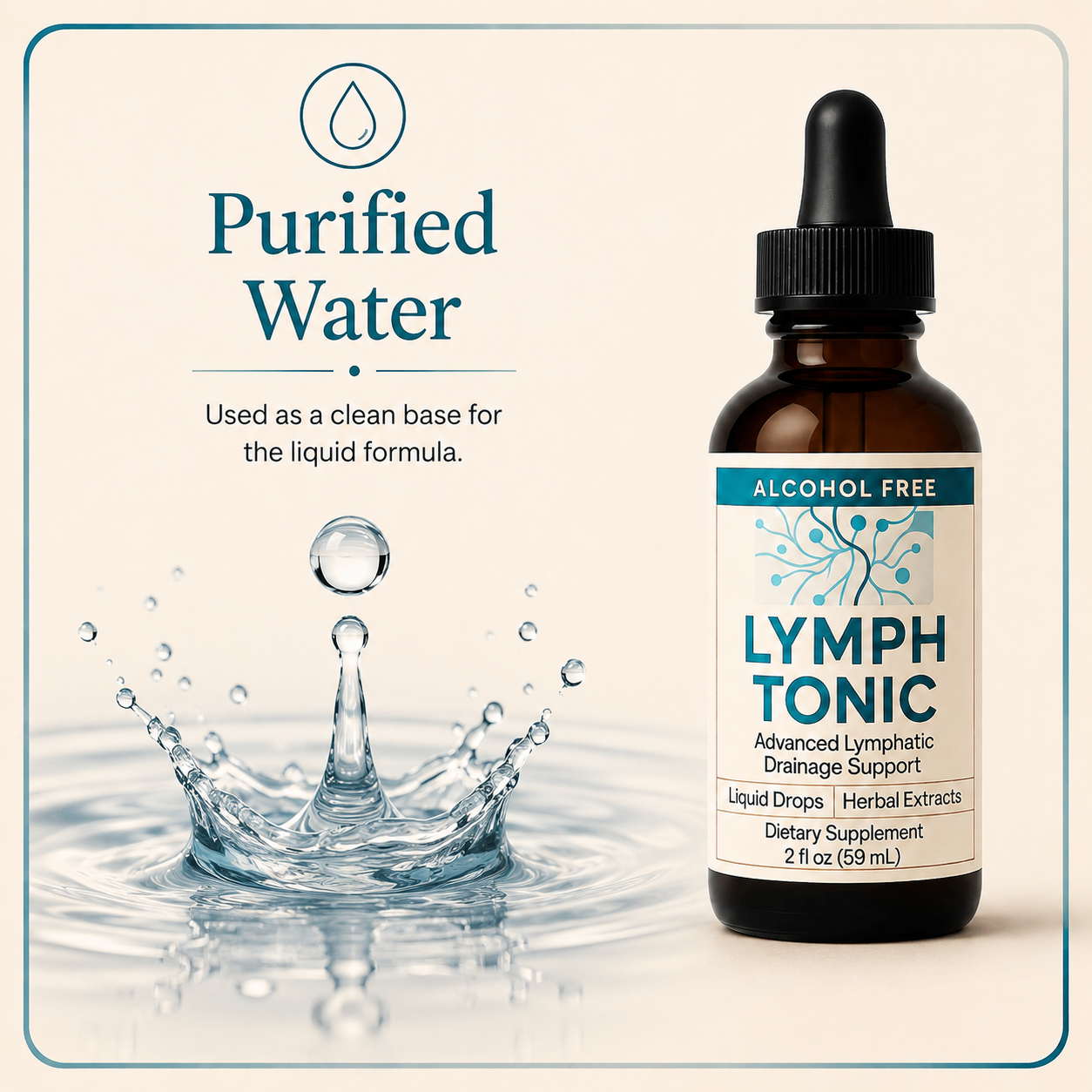 Lymph Tonic ingredient Purified Water