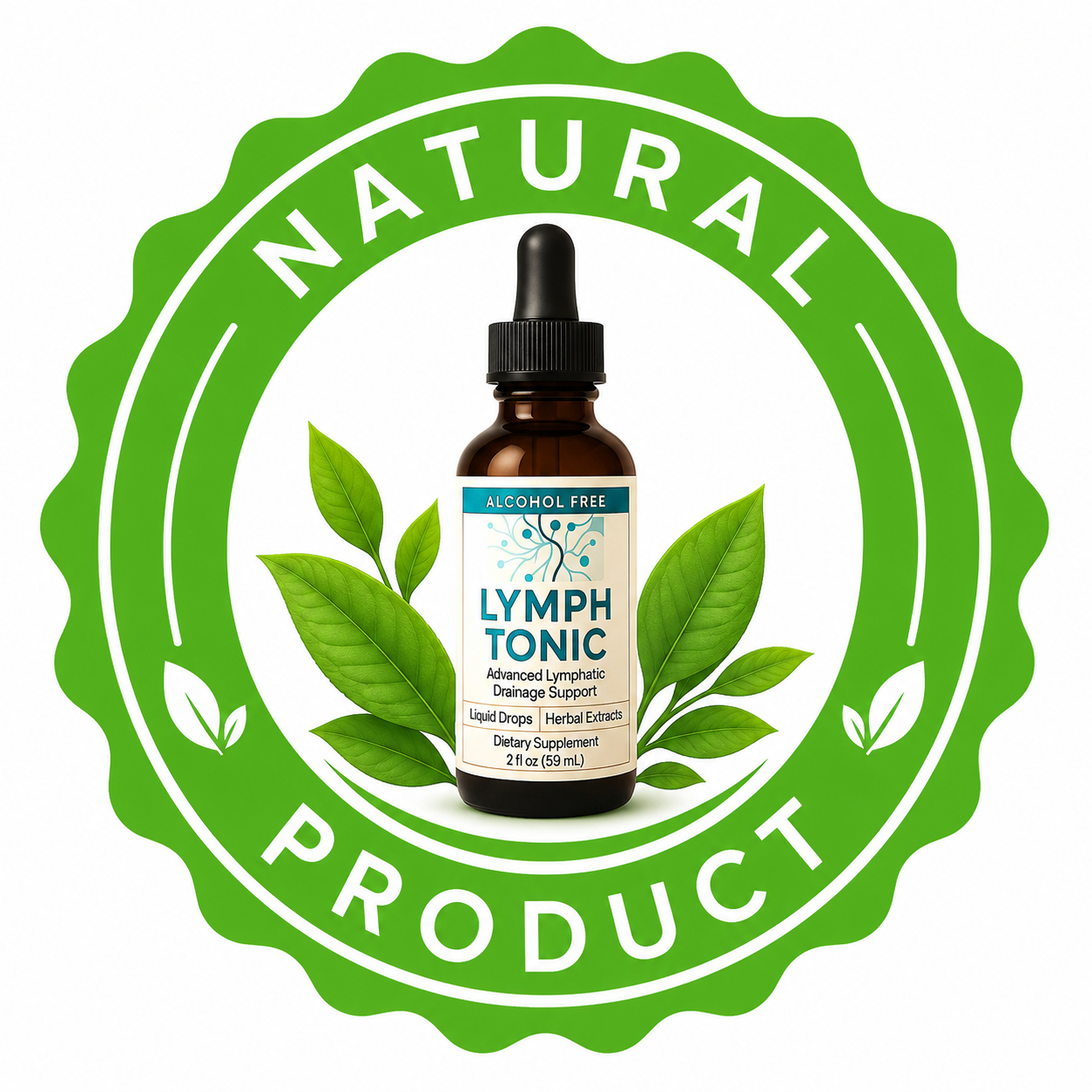 Lymph Tonic natural product badge